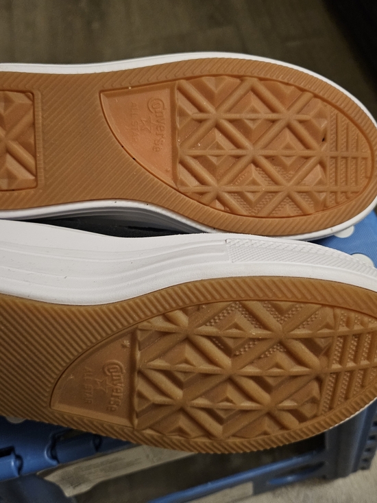 Converse Black & White Low Top Platform Sneakers - Picture 4 of 4